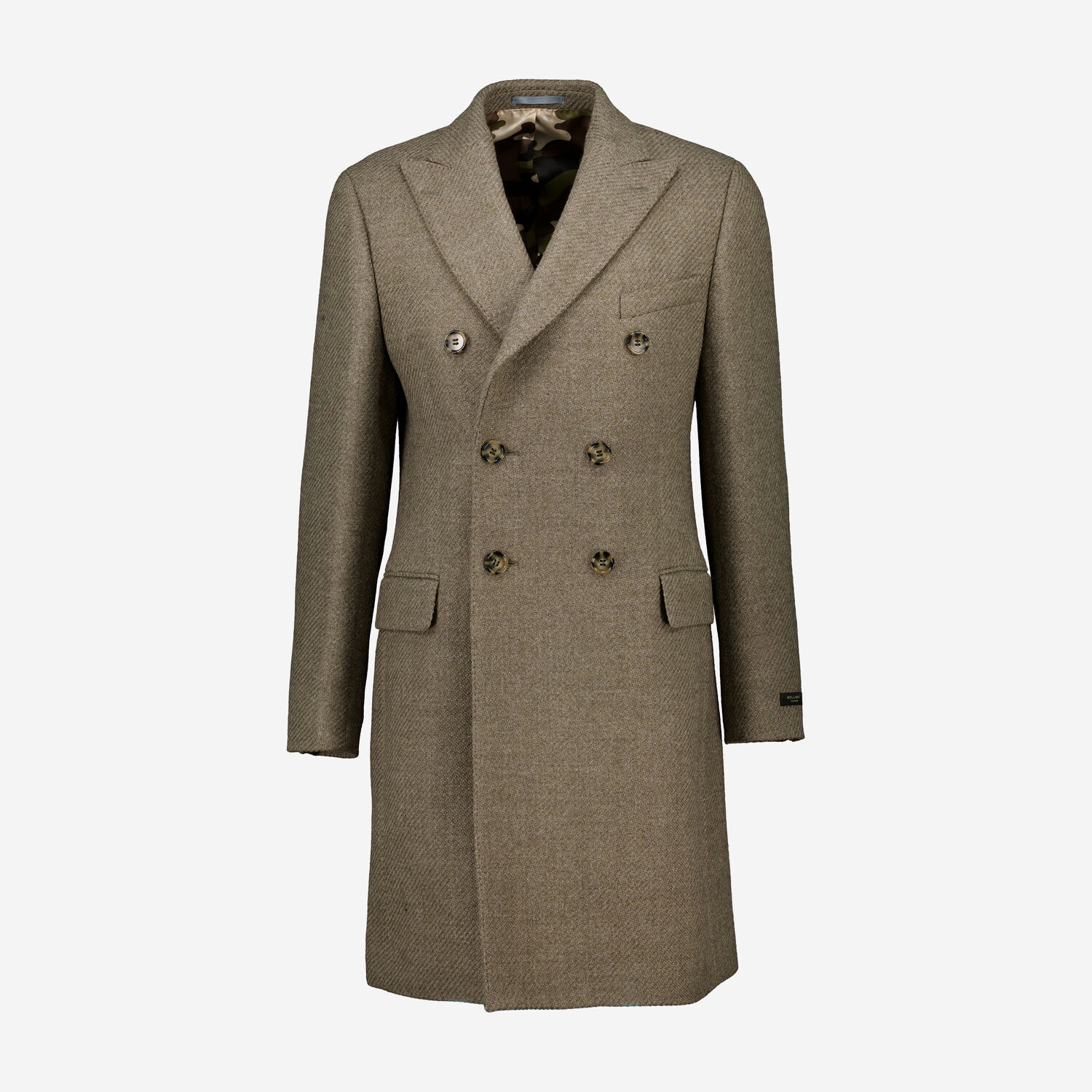Green Double Breasted Wool Overcoat TK Maxx UK
