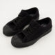 Black Felt Lace Up Trainers  - Image 3 - please select to enlarge image