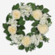 Multicolour Peonies & Hydrangeas Artificial Wreath - Image 1 - please select to enlarge image