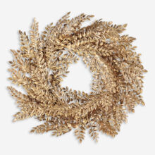 Gold Tone Large Wreath 58x58cm