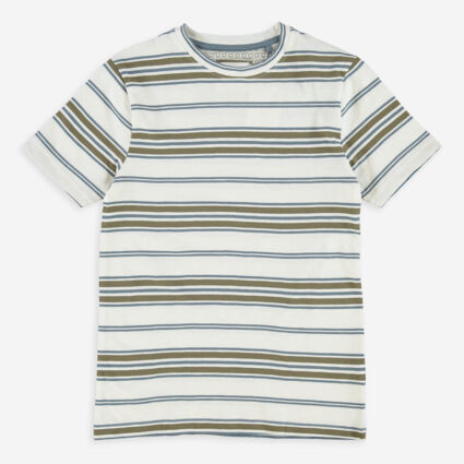 Multicoloured Striped T Shirt - Image 1 - please select to enlarge image