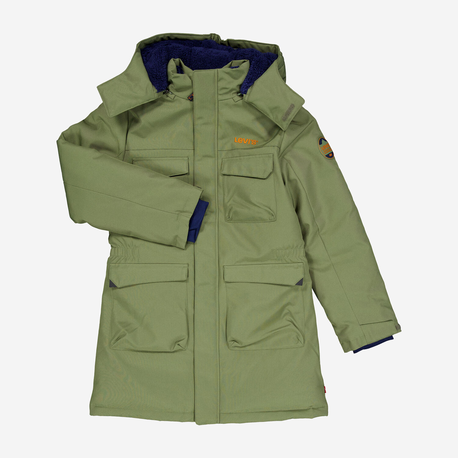 Green Embroidered Logo Parka Jacket TK Maxx UK - Main Image