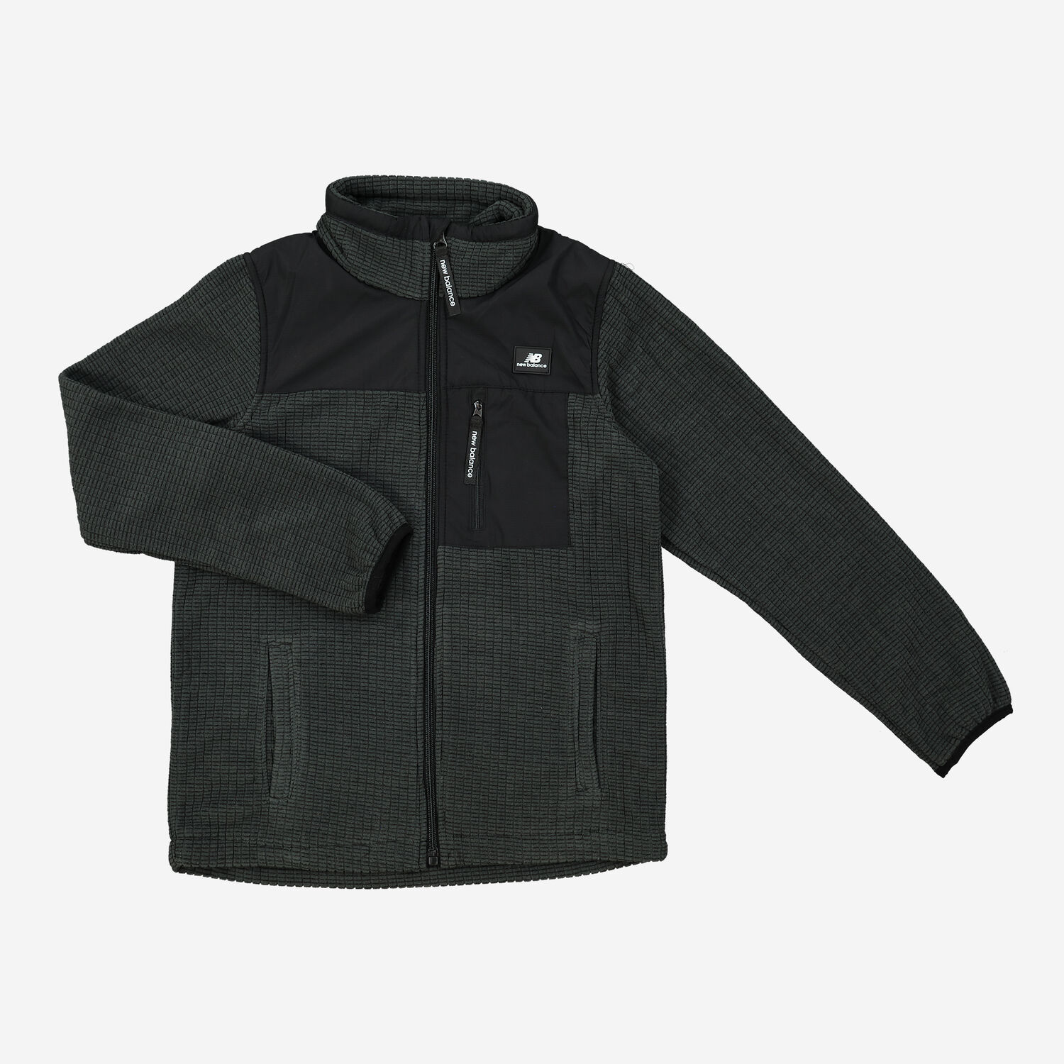 Grey Black Waffle Knit Jacket TK Maxx UK - Main Image