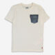 White Pocket Graphic T Shirt - Image 1 - please select to enlarge image