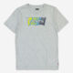 Grey Heather Striped Batwing T Shirt - Image 1 - please select to enlarge image