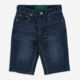 Blue Slim Denim Shorts  - Image 1 - please select to enlarge image