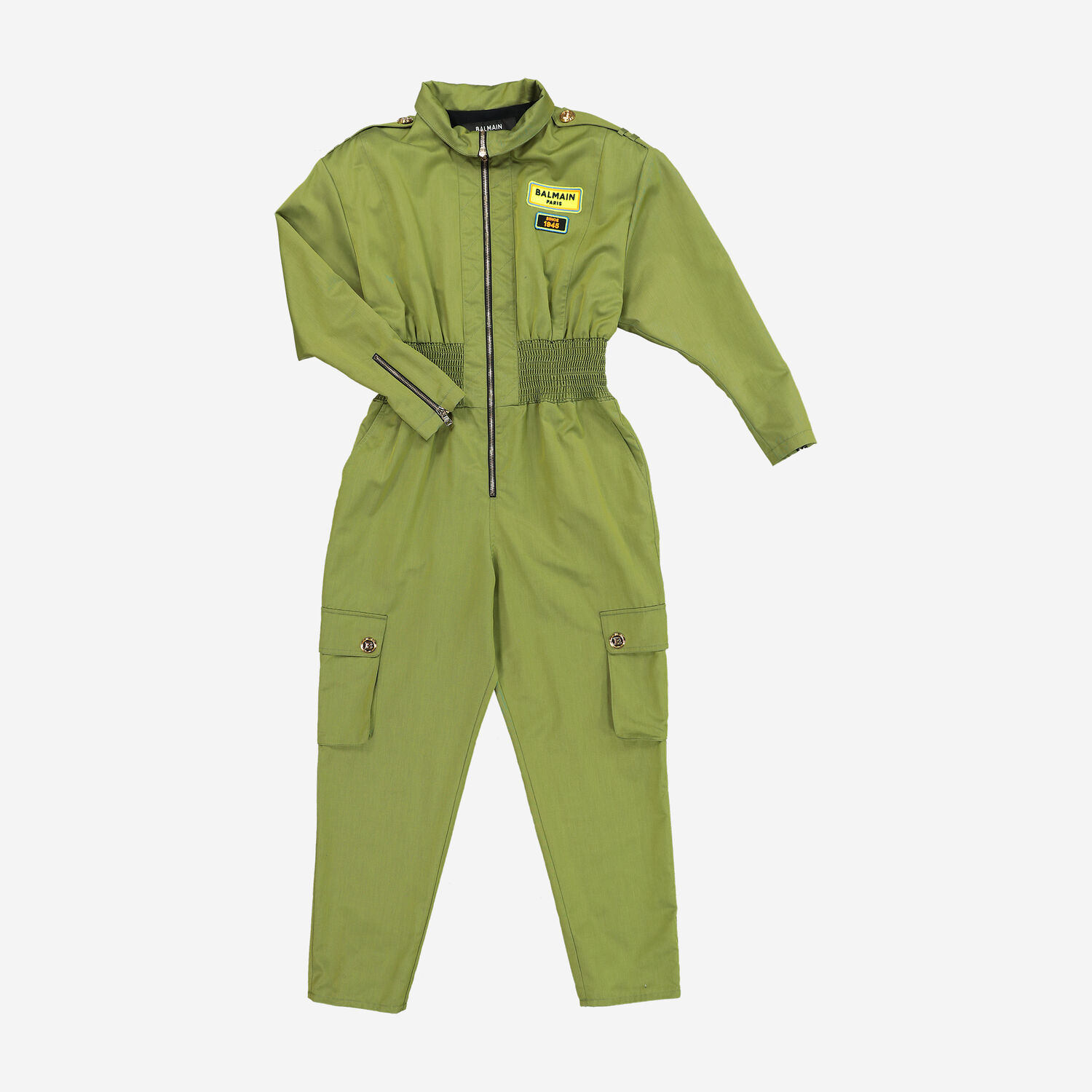 Green Wool Blend Military Jumpsuit TK Maxx UK - Main Image