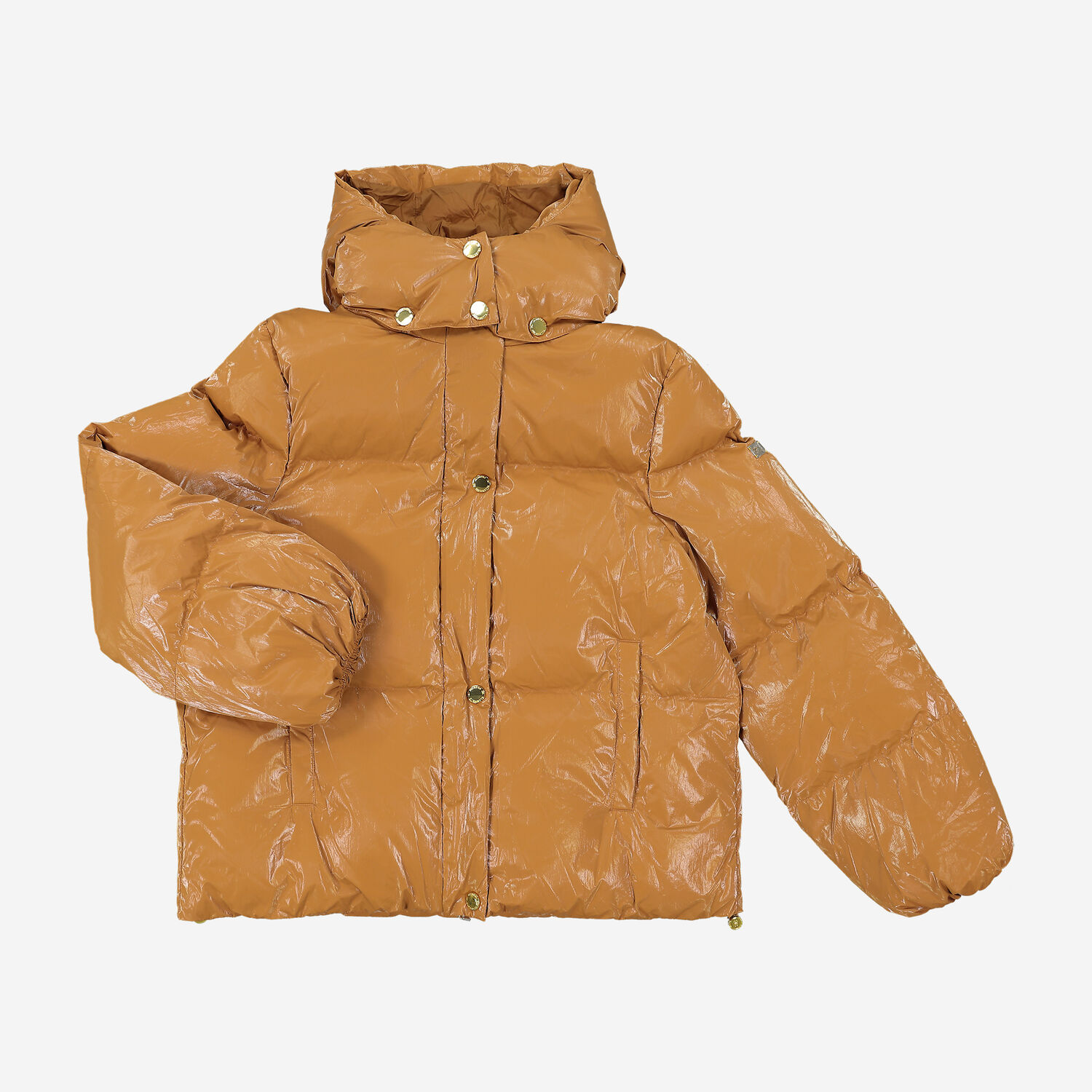 Yellow Shiny Puffer Jacket TK Maxx UK1