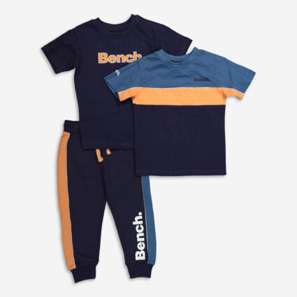 Three Piece Multi T Shirt & Joggers Set - Image 1 - please select to enlarge image