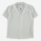White Textured Short Sleeve Shirt - Image 1 - please select to enlarge image