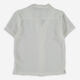 White Textured Short Sleeve Shirt - Image 2 - please select to enlarge image