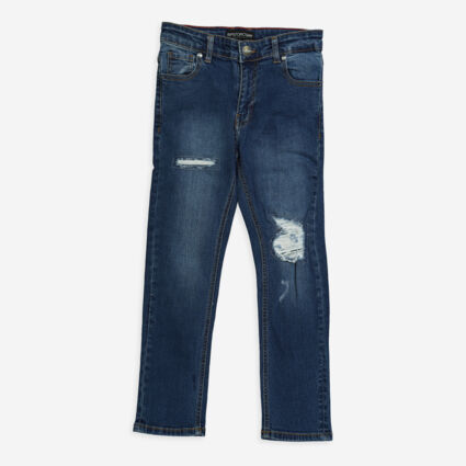Navy Skrillmore Jeans - Image 1 - please select to enlarge image