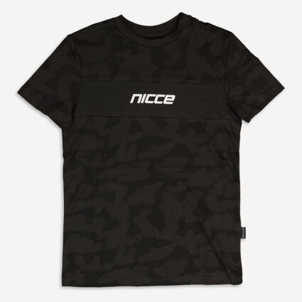Grey Camouflage Effect T Shirt  - Image 1 - please select to enlarge image