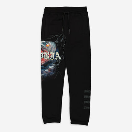 Black Joggers Lightning Design - Image 1 - please select to enlarge image