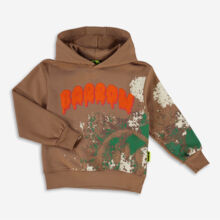 Brown Paint Splatter Hoodie