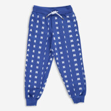 Blue Logo Pattern Joggers