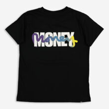 Black Branded Wrap T Shirt