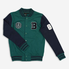 Green & Navy Bomber Jacket