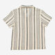 Cream & Black Striped Crochet Shirt  - Image 2 - please select to enlarge image