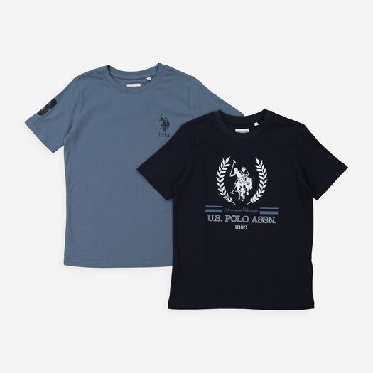 Navy Branded T Shirt - Image 1 - please select to enlarge image