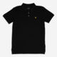 Black Pique Polo Shirt - Image 1 - please select to enlarge image