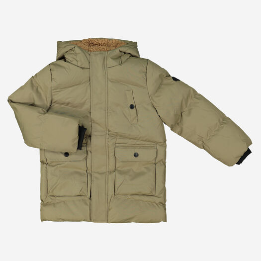 Green Fleece Lined Parka Coat - Image 1 - please select to enlarge image