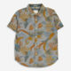 Grey Palm Short Sleeve Shirt - Image 1 - please select to enlarge image