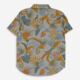 Grey Palm Short Sleeve Shirt - Image 2 - please select to enlarge image