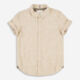 Beige Woven Button Down - Image 1 - please select to enlarge image