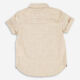 Beige Melange Short Sleeve Shirt - Image 2 - please select to enlarge image