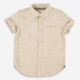 Beige Melange Short Sleeve Shirt - Image 1 - please select to enlarge image