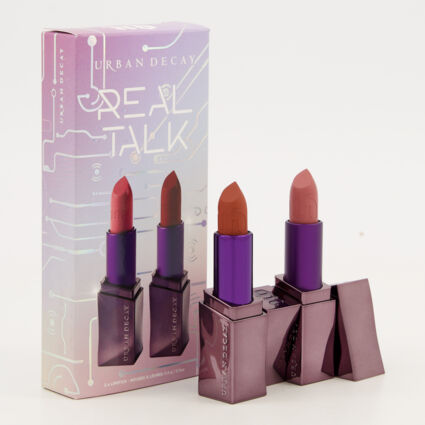 Two Pack Pink & Red Real Talk Lipstick Gift Set  - Image 1 - please select to enlarge image