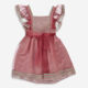 Pink Mesh Occasion Dress - Image 1 - please select to enlarge image