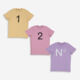 Three Pack Multicolour Branded T Shirt - Image 1 - please select to enlarge image