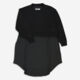 Black Wool Blend Casual Dress - Image 1 - please select to enlarge image