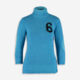 Blue Roll Neck Wool Jumper - Image 1 - please select to enlarge image