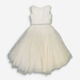 White Bouffant Dotty Silk Dress - Image 2 - please select to enlarge image