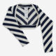 Navy Striped Cardigan - Image 1 - please select to enlarge image