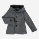 Grey Herringbone Coat - Image 1 - please select to enlarge image