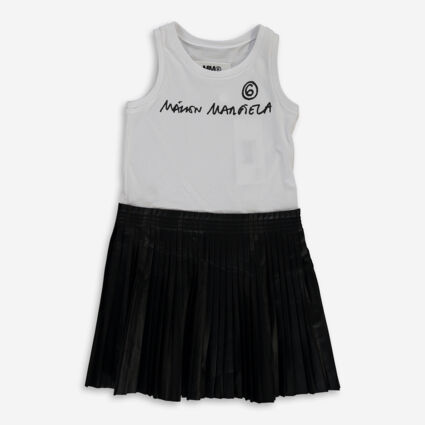 Black & White Sleeveless Dress - Image 1 - please select to enlarge image