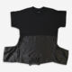 Black T Shirt Satin Hem Dress - Image 1 - please select to enlarge image
