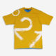 Mustard & Aqua Splatter T Shirt - Image 1 - please select to enlarge image