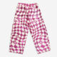 White & Pink Diamond Check Jeans - Image 2 - please select to enlarge image