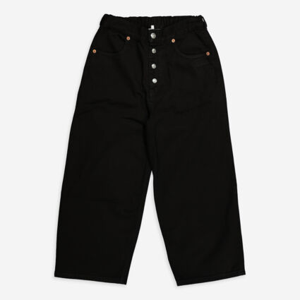 Black Buttoned Trousers - Image 1 - please select to enlarge image