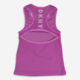 Purple Ribbed Cut Out Back Top - Image 2 - please select to enlarge image