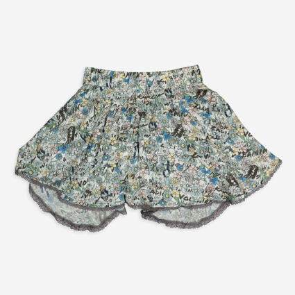 Multicolour Floral Mini Skirt - Image 1 - please select to enlarge image