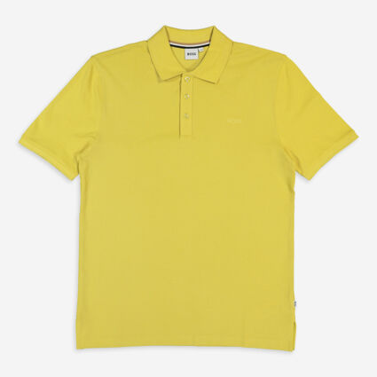 Yellow Pique Polo Shirt - Image 1 - please select to enlarge image