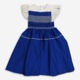 Blue Frilled Dress - Image 1 - please select to enlarge image