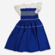 Blue Frilled Dress - Image 2 - please select to enlarge image