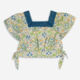 Blue Floral Crop Top  - Image 1 - please select to enlarge image